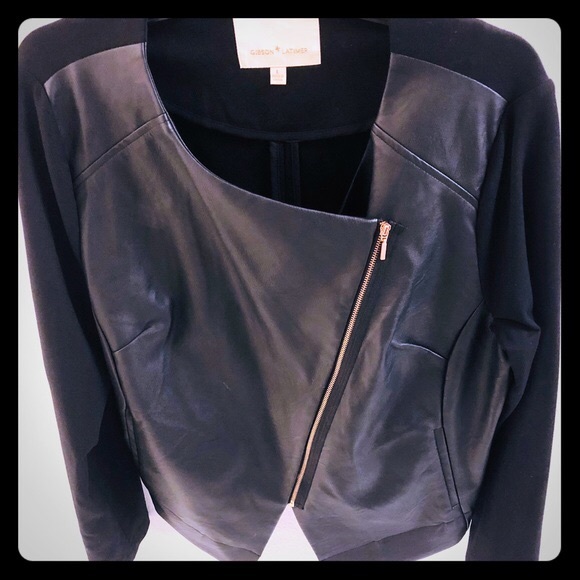 Gibson Latimer Jackets & Blazers - Faux Leather front jacket